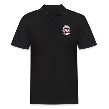 Amphibien Salamander Lustiges Geschenk Axolotl - Männer Poloshirt - Schwarz - Vorne - Kai (181cm)