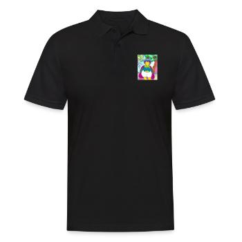 JasminEs World - Männer Poloshirt - Schwarz - Vorne - Kai (181cm)