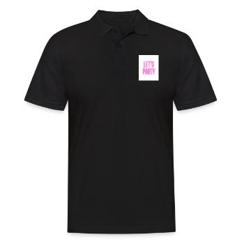 Let's Party - Männer Poloshirt - Schwarz - Vorne - Kai (181cm)