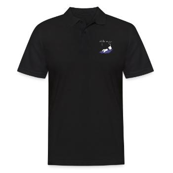 La citation de l’oie ukrainienne ne crie pas humour - Polo Homme - noir - Devant - Kai (181cm)
