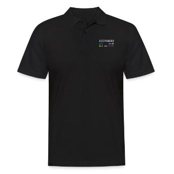Lustige Russische Zitat Flagge Ukraine Russland - Männer Poloshirt - Schwarz - Vorne - Kai (181cm)