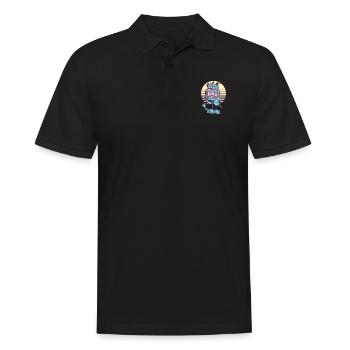 But First Salsa Retro Diner, Vintage, Dance Design - Männer Poloshirt - Schwarz - Vorne - Kai (181cm)