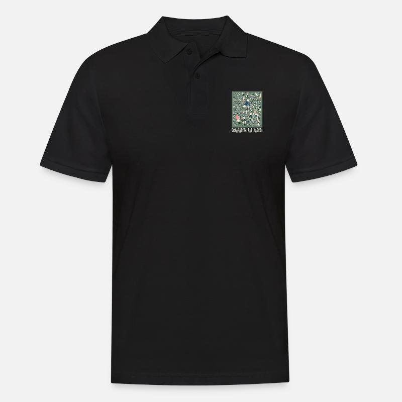 Generativer Kunstmaster-Programmierbildcode - Männer Poloshirt - Schwarz