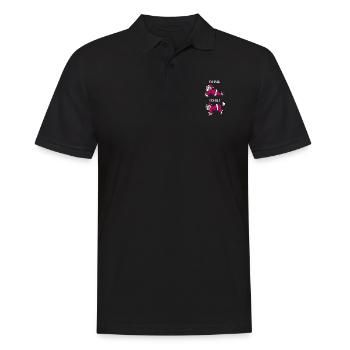 Santa Claus Fart Stretching Sport Weihnachten - Männer Poloshirt - Schwarz - Vorne - Kai (181cm)