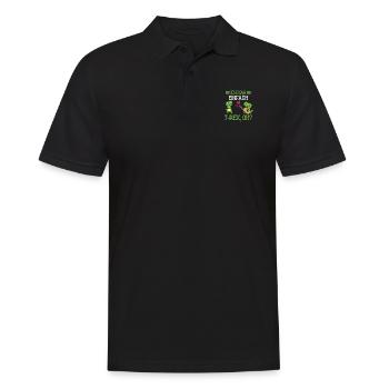 Tierliebhaber Dinosaurier Geschenk Lustiges T Rex - Männer Poloshirt - Schwarz - Vorne - Kai (181cm)