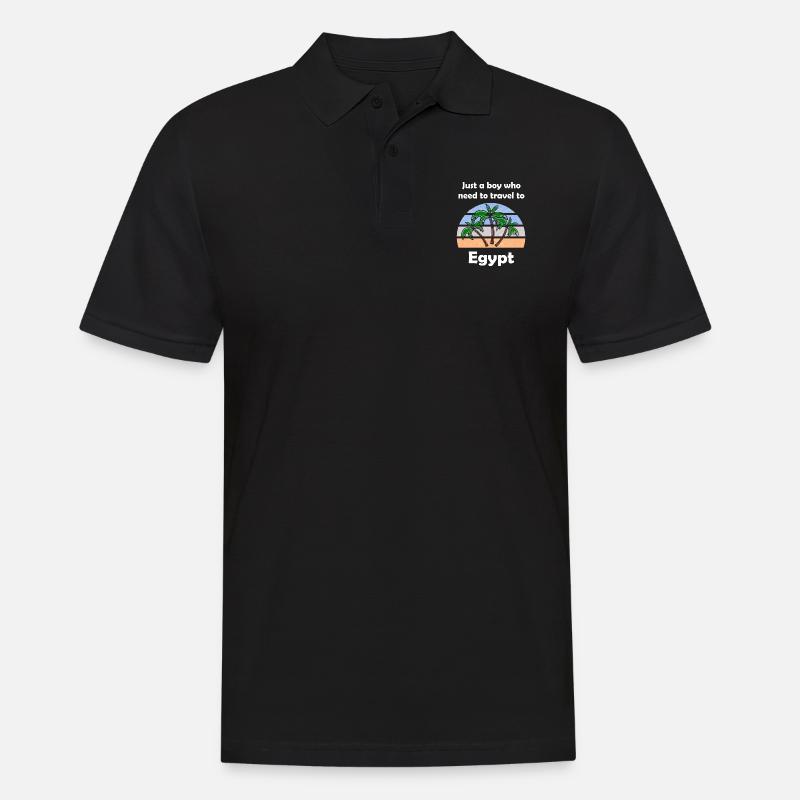 Vacances en Egypte - Polo Homme - noir