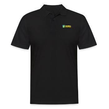 Citation ukrainienne Emblème du chanteur patriotique - Polo Homme - noir - Devant - Kai (181cm)