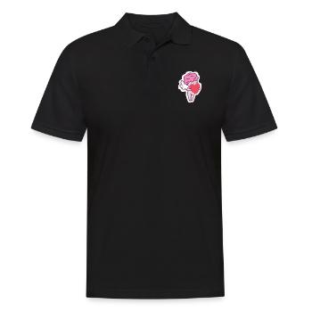 Amor - Männer Poloshirt - Schwarz - Vorne - Kai (181cm)