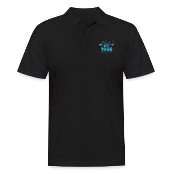 63. Geburtstag Geschenk Unwiderstehlich seit 1960 - Männer Poloshirt - Schwarz - Vorne - Kai (181cm)