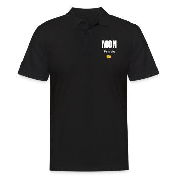 mon poussin - Polo Homme - noir - Devant - Kai (181cm)