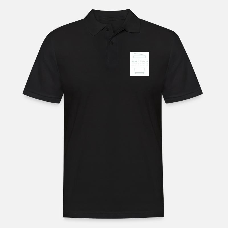 Insert Coffee Cup 2 LHTPHTBWT - Männer Poloshirt - Schwarz