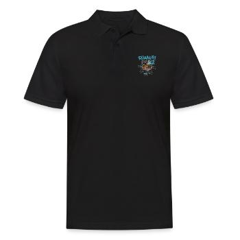 Parasaurolophus Kinder Spruch Schule Dinosaurier - Männer Poloshirt - Schwarz - Vorne - Kai (181cm)