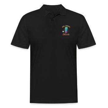 Mochi Japan Eis Rezept Spruch Geschenk - Männer Poloshirt - Schwarz - Vorne - Kai (181cm)
