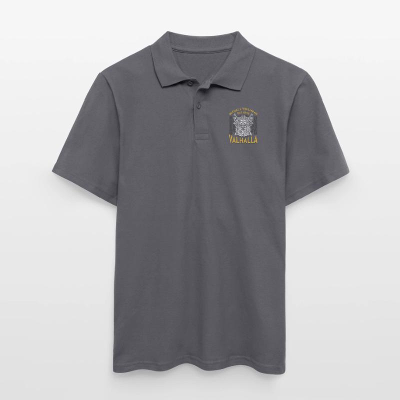 Niemals Verlieren, Sieg oder Valhalla Wikinger Männer Poloshirt