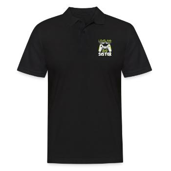 Auf dem Weg zur großen Schwester - Männer Poloshirt - Schwarz - Vorne - Kai (181cm)