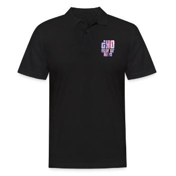 Filles BJJ Brésil Jiu Jitsu Arts Martiaux - Polo Homme - noir - Devant - Kai (181cm)