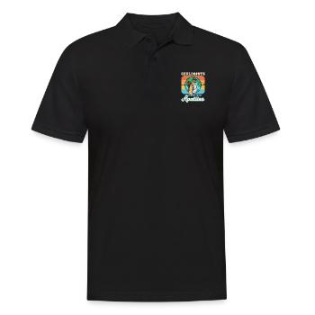 Géologue étudie profession Géologue Hammer - Polo Homme - noir - Devant - Kai (181cm)