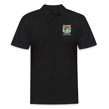 Géologue étudie profession Géologue Hammer - Polo Homme - noir - Devant - Kai (181cm)