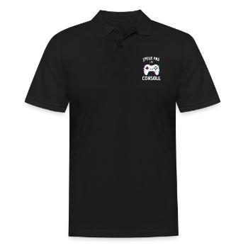 Tee shirt - J peux pas J ai Console - Polo Homme - noir - Devant - Kai (181cm)
