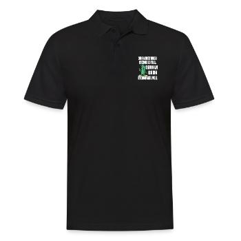 Sieh mich an, ich bin Sternhagel voll! Lustiges - Männer Poloshirt - Schwarz - Vorne - Kai (181cm)