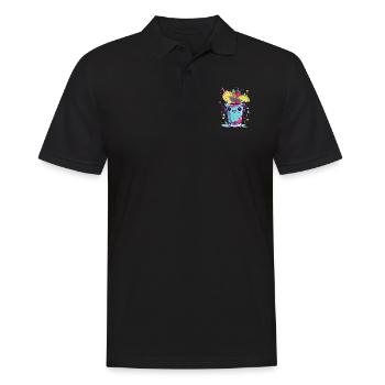 Cocktail Kawaii 4 - Polo Homme - noir - Devant - Kai (181cm)