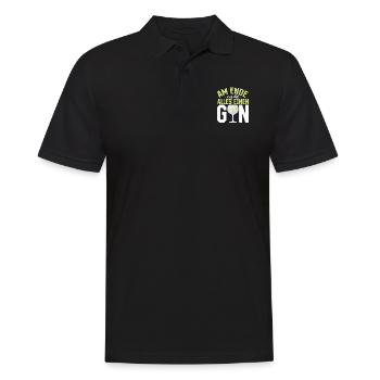 Am Ende ergibt alles ein Gin . Gin-Liebhaber - Männer Poloshirt - Schwarz - Vorne - Kai (181cm)