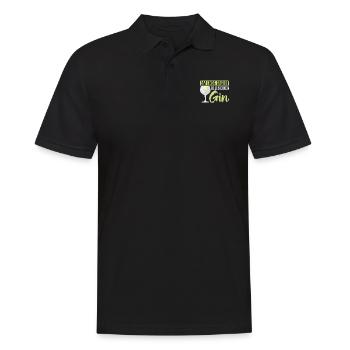 Am Ende ergibt alles ein Gin . Gin-Liebhaber - Männer Poloshirt - Schwarz - Vorne - Kai (181cm)