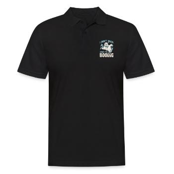 I don't know what I'm BOOING - Männer Poloshirt - Schwarz - Vorne - Kai (181cm)