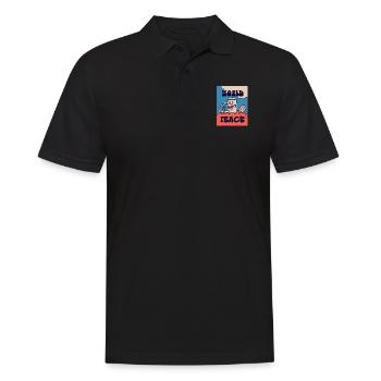 420 World Peace Morning Tea - Men's Polo Shirt - black - Front - Kai (181cm)
