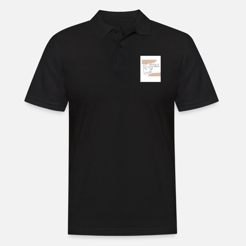 Poperze - Männer Poloshirt - Schwarz