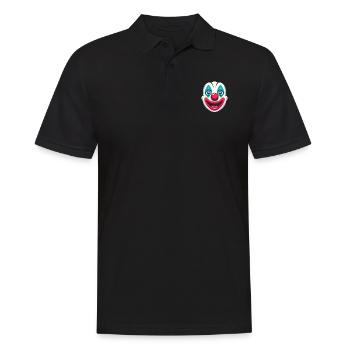 Pure carnival joy: clown face for fun - Men's Polo Shirt - black - Front - Kai (181cm)