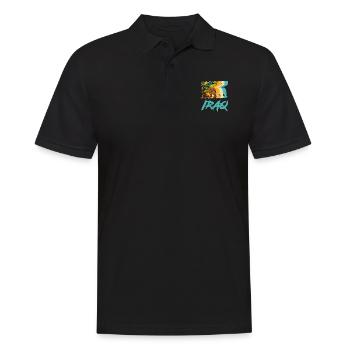 Faravahar Lamassu Iran Persien Gottheit Antik Sume - Männer Poloshirt - Schwarz - Vorne - Kai (181cm)