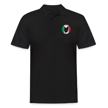 Römische Geschichte Wolf Rom Italien Antik - Männer Poloshirt - Schwarz - Vorne - Kai (181cm)