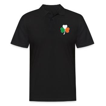 Trèfle du drapeau irlandais - Polo Homme - noir - Devant - Kai (181cm)