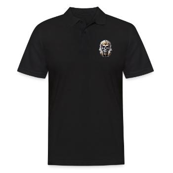 Pharaoh- Mummy - Egypt - Men's Polo Shirt - black - Front - Kai (181cm)