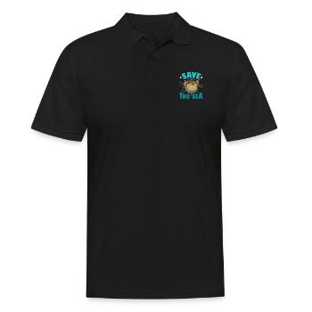 Ballonfisch Ozean Kugelfisch Biologe Ozean - Männer Poloshirt - Schwarz - Vorne - Kai (181cm)