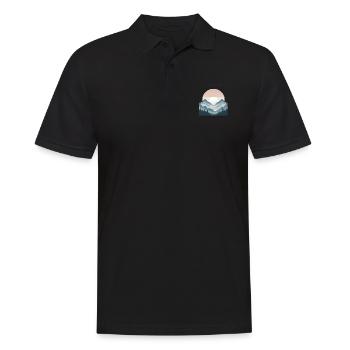 Montagnes - Polo Homme - noir - Devant - Kai (181cm)