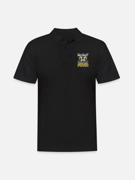 Precision instead of magic - Men's Polo Shirt - black