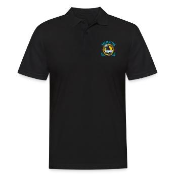 Kasachstan National UdSSR Herkunft Kasachisch - Männer Poloshirt - Schwarz - Vorne - Kai (181cm)