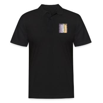 Hund Musik Instrument Posaune Musik Lehrer - Männer Poloshirt - Schwarz - Vorne - Kai (181cm)