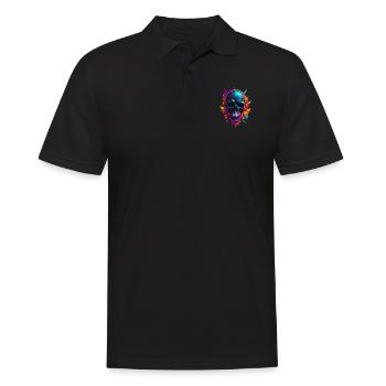 Crâne - Polo Homme - noir - Devant - Kai (181cm)