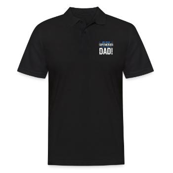 Superhero Dad Better Than Any Comic Book Hero - Men's Polo Shirt - black - Front - Kai (181cm)