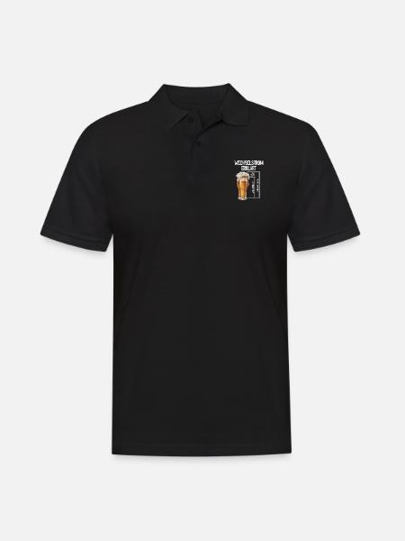 AC Explains Beer Electrician Technology - Men's Polo Shirt - black