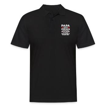 Papa, tu nous as déjà le cadeau parfait - Polo Homme - noir - Devant - Kai (181cm)