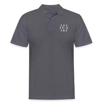 À contre-courant Individualité et style Personnes - Polo Homme - charbon - Devant - Nico (186cm)