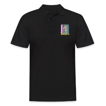 Musikrock Metall Band Einhorn Regenbogen - Männer Poloshirt - Schwarz - Vorne - Kai (181cm)