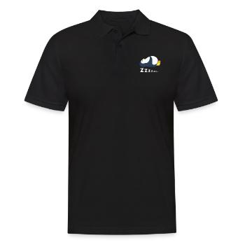 Zzzzzzz Winter Arktischer Seevogel Pinguin - Männer Poloshirt - Schwarz - Vorne - Kai (181cm)