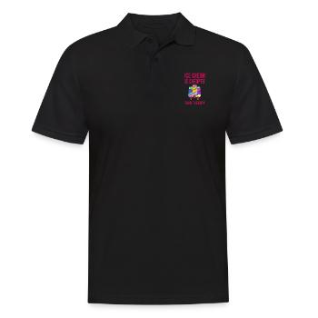 Eisbecher Billiger Therapie Süße Sahne - Männer Poloshirt - Schwarz - Vorne - Kai (181cm)