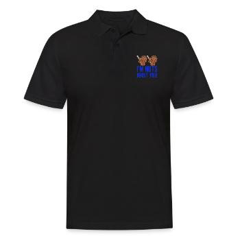 I'm Nuts About You Eisbecher Gelato Creme - Männer Poloshirt - Schwarz - Vorne - Kai (181cm)