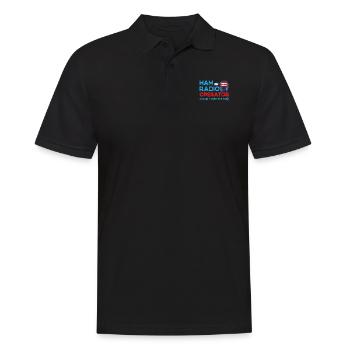 Amateur ist stolz darauf, der 0,2% Amateurfunk zu sein - Männer Poloshirt - Schwarz - Vorne - Kai (181cm)